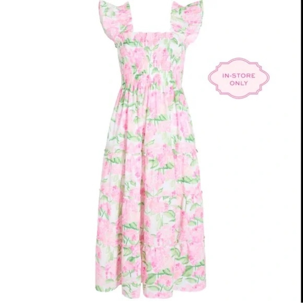NWT Hill House Pink Hydrangea Dress